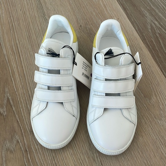 [Isabel Marant] Velcro sneakers with yellow accent - Picture 1 of 9